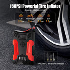 Car Jump Starter, 4000A Peak 30000Mah 150PSI Tire Inflator Digital Display LED Light